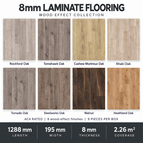 Oak effect laminate flooring - oak,