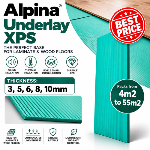 Xps underlay boards - boards, 3mm