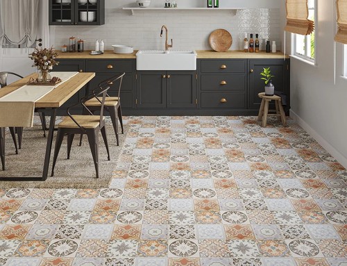 Vintage victorian style tile - vintage,